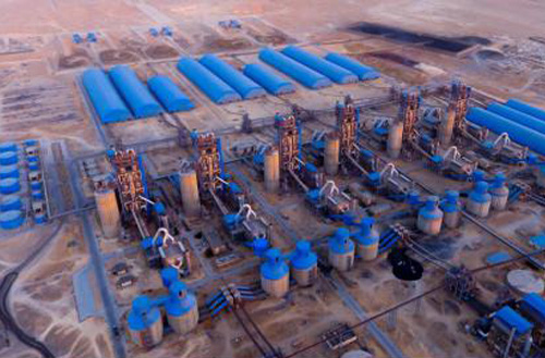 由鵬飛集團供貨的6×6000TPD水泥回轉(zhuǎn)窯、立磨成功投產(chǎn)